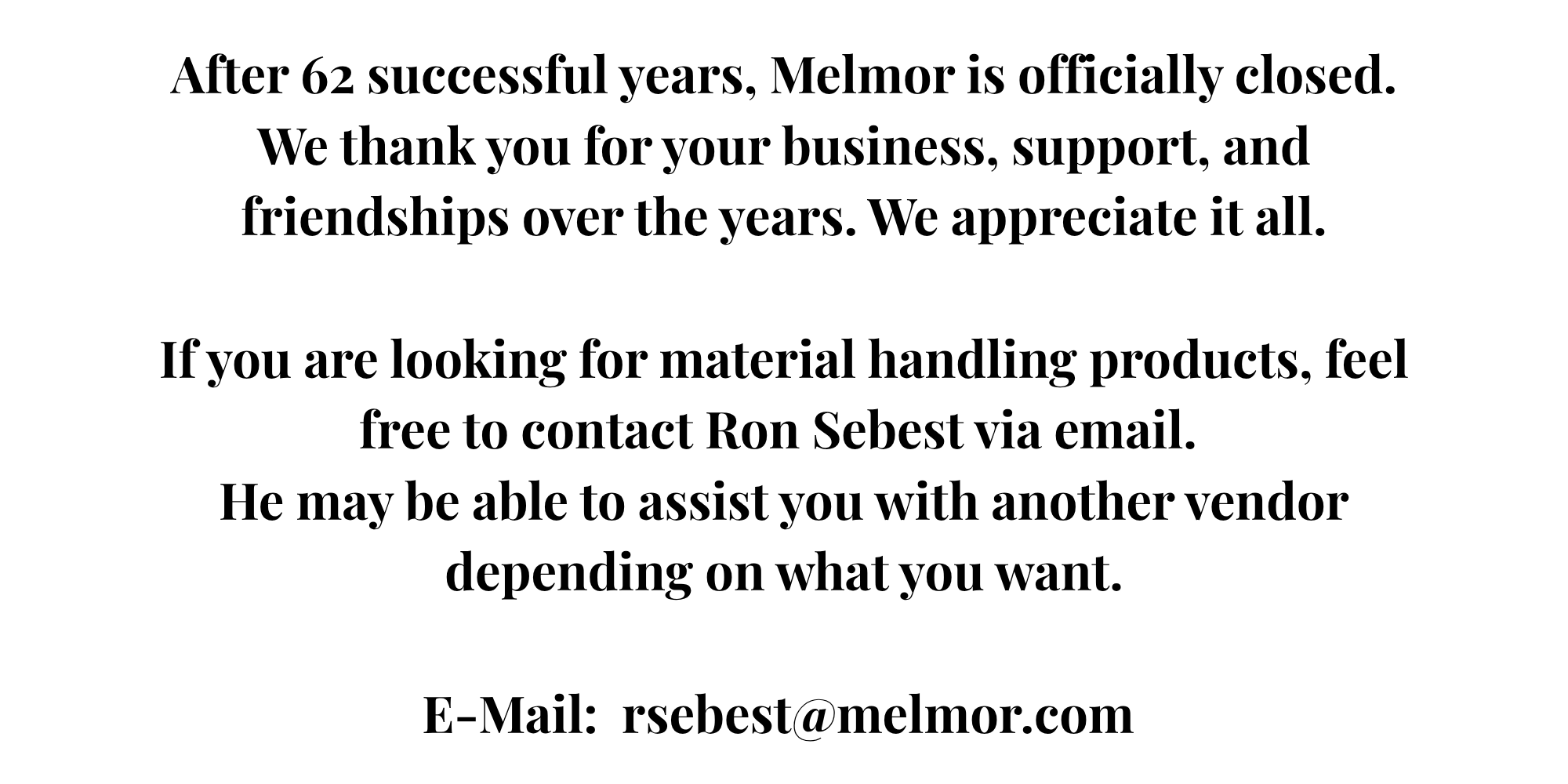 Melmor Associates, Inc.